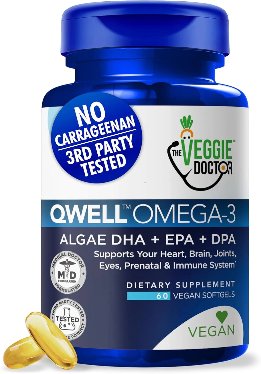 THE VEGGIE DOCTOR - The Veggie Doctor Vegan Omega 3 60 Capsulas Blandas - The Red Vitamin MX - Suplementos Alimenticios - {{ shop.shopifyCountryName }}