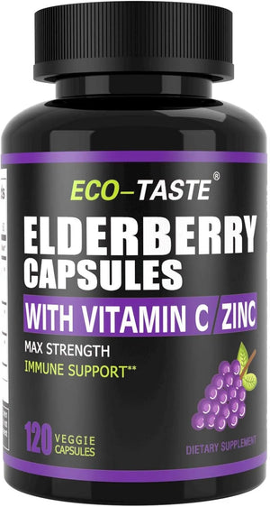 ECO-TASTE - ECO-TASTE Elderberry 120 Capsulas - The Red Vitamin MX - Suplementos Alimenticios - {{ shop.shopifyCountryName }}