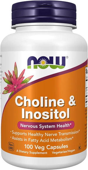 NOW SUPPLEMENTS - Now Supplements Choline & Inositol 500Mg. 100 Capsulas - The Red Vitamin MX - Suplementos Alimenticios - {{ shop.shopifyCountryName }}