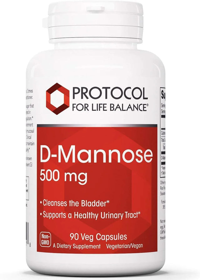 PROTOCOL FOR LIFE BALANCE - Protocol D-Mannose 500Mg. 90 Capsulas - The Red Vitamin MX - Suplementos Alimenticios - {{ shop.shopifyCountryName }}