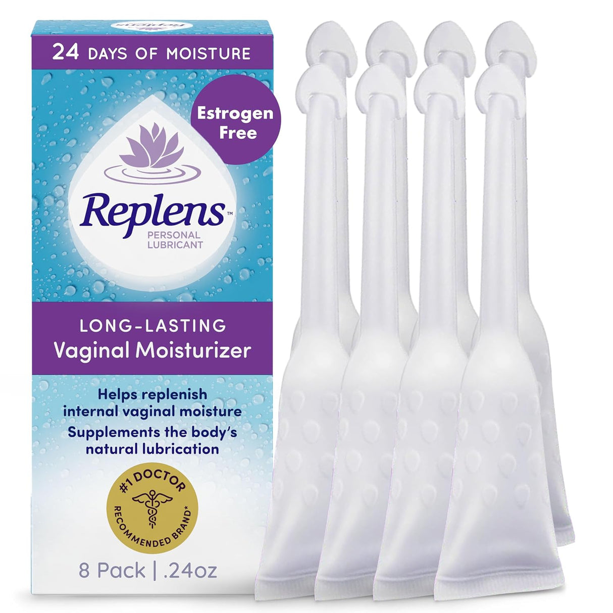 Replens Long-Lasting Vaginal Moisturizer 8 Pack
