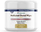 NATURVET - NaturVet Medicated Dental Wipes for Dogs & Cats 50 Toallitas - The Red Vitamin MX - Cuidado Dental Para Perros - {{ shop.shopifyCountryName }}