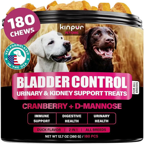 KINPUR - Kinpur Pet Care Dog UTI Treatment 180 Masticables - The Red Vitamin MX - Salud De Tracto Urinario Para Perros - {{ shop.shopifyCountryName }}