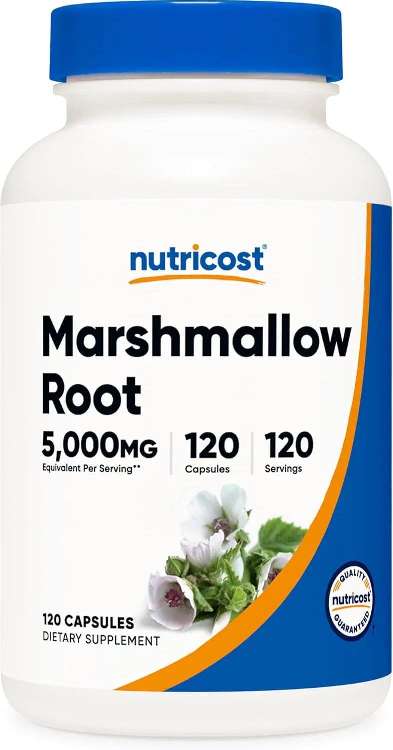 NUTRICOST - Nutricost Marshmallow Root 5000Mg. 120 Capsulas - The Red Vitamin MX - Suplementos Alimenticios - {{ shop.shopifyCountryName }}