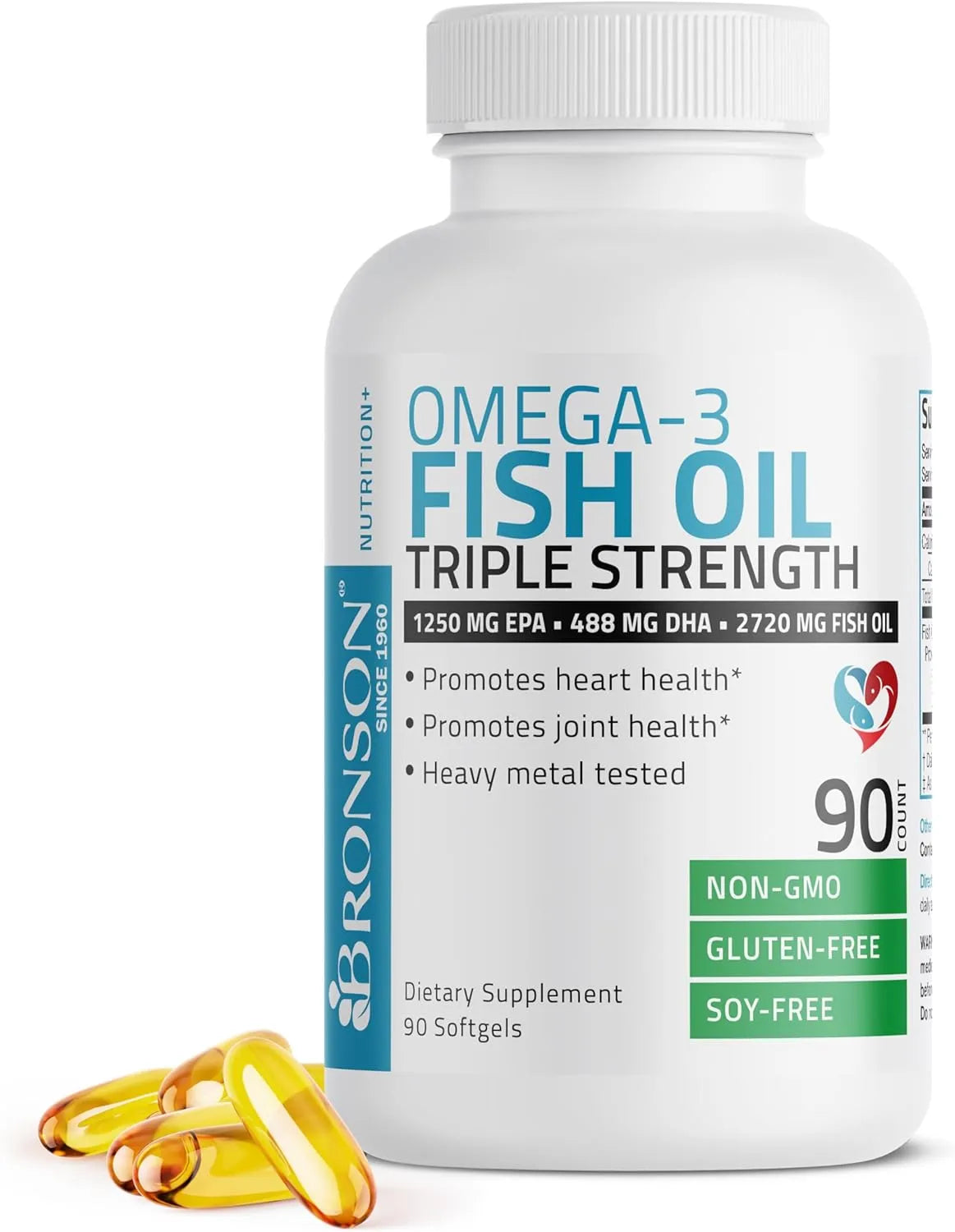 BRONSON - Bronson Omega 3 Fish Oil Triple Strength 2720Mg. 90 Capsulas Blandas - The Red Vitamin MX - Suplementos Alimenticios - {{ shop.shopifyCountryName }}