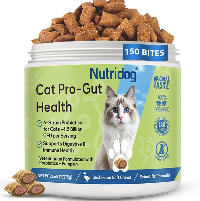 Nutridog Probiotics for Cats 150 Masticables