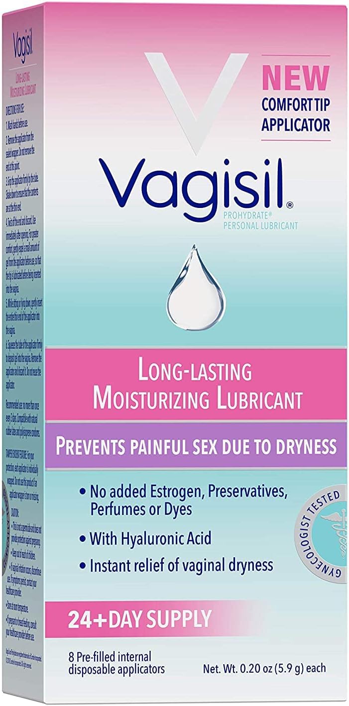 Vagisil Prohydrate Internal Vaginal Moisturizer 8 Aplicaciones