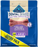 BLUE BUFFALO - Blue Buffalo Dental Bones Large Natural Dental Chew Dog Treats 24 Piezas - The Red Vitamin MX - Cuidado Dental Para Perros - {{ shop.shopifyCountryName }}