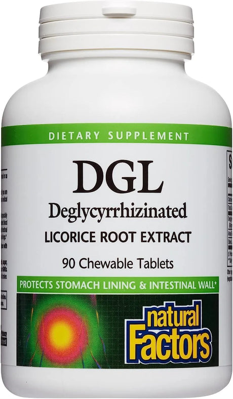 NATURAL FACTORS - Natural Factors Chewable DG 400Mg. Licorice Extract 90 Tabletas Masticables - The Red Vitamin MX - Suplementos Alimenticios - {{ shop.shopifyCountryName }}