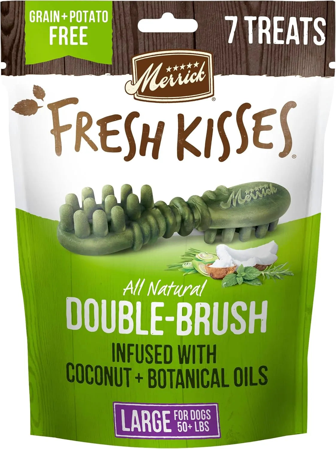 MERRICK - Merrick Fresh Kisses Natural Dental Chews For Large Dogs Over 50 Lbs 7 Piezas - The Red Vitamin MX - Cuidado Dental Para Perros - {{ shop.shopifyCountryName }}