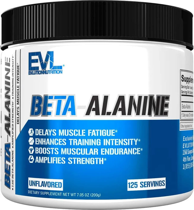 EVLUTION - Evlution Nutrition Beta-Alanine Unflavored Powder 125 Servicios 200Gr. - The Red Vitamin MX - Suplementos Alimenticios - {{ shop.shopifyCountryName }}