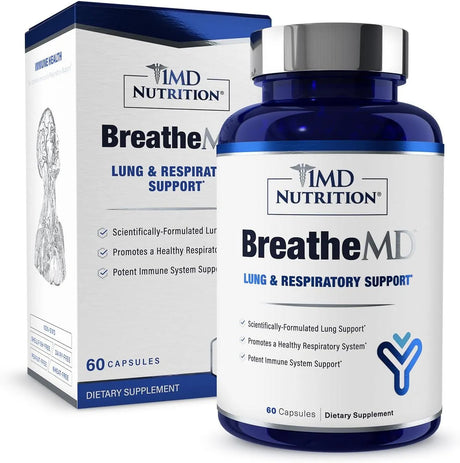 1MD NUTRITION - 1MD Nutrition BreatheMD 60 Capsulas - The Red Vitamin MX - Suplementos Alimenticios - {{ shop.shopifyCountryName }}