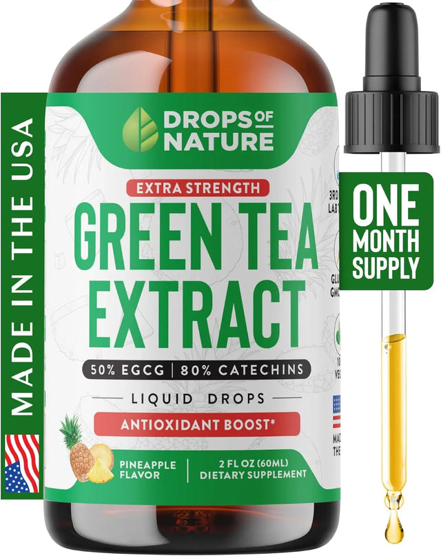 DROPS OF NATURE - Drops Of Nature Green Tea Liquid Drops 2500Mg. 2 Fl.Oz. - The Red Vitamin MX - Suplementos Alimenticios - {{ shop.shopifyCountryName }}