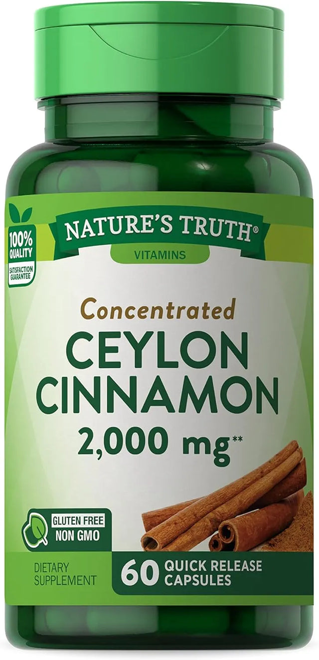 NATURE'S TRUTH - Nature's Truth Ceylon Cinnamon 2000Mg. 60 Capsulas - The Red Vitamin MX - Suplementos Alimenticios - {{ shop.shopifyCountryName }}