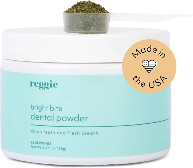 REGGIE - Reggie Bright Bite Dental Powder for Dogs 60 Servicios - The Red Vitamin MX - Cuidado Dental Para Perros - {{ shop.shopifyCountryName }}