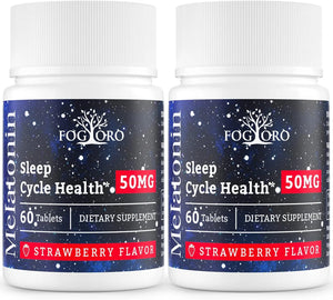 FOGORO - Fogoro Powerful Melatonin 50Mg. 60 Tabletas 2 Pack - The Red Vitamin MX - Suplementos Alimenticios - {{ shop.shopifyCountryName }}