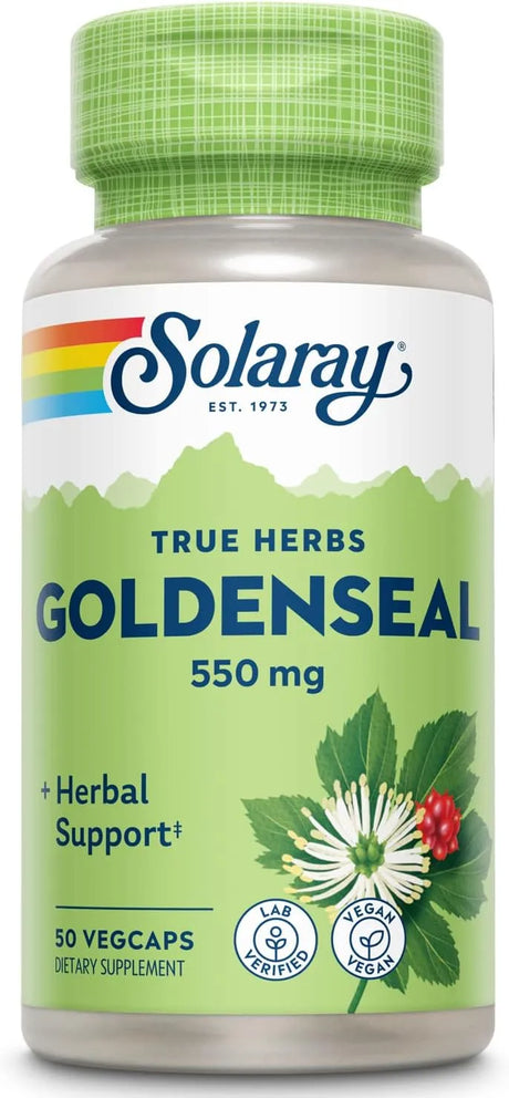 SOLARAY - Solaray Goldenseal Root 550Mg. 50 Capsulas - The Red Vitamin MX - Suplementos Alimenticios - {{ shop.shopifyCountryName }}