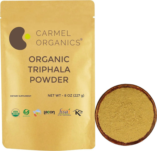 CARMEL ORGANICS - CARMEL ORGANICS Organic Triphala Fruits Powder 227Gr. - The Red Vitamin MX - Suplementos Alimenticios - {{ shop.shopifyCountryName }}