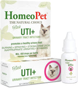 HomeoPet Feline UTI Plus Safe and Natural Urinary Tract Supplement for Cats 15Ml.