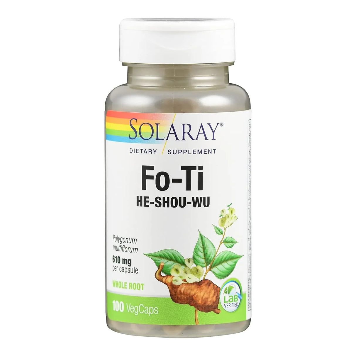 SOLARAY - Solaray Fo-Ti 610Mg. 100 Capsulas - The Red Vitamin MX - Suplementos Alimenticios - {{ shop.shopifyCountryName }}