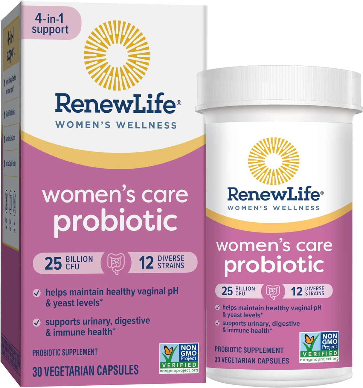 Renew Life Womens Wellness 25 Billion CFU Womens Care Probiotic 30 Capsulas