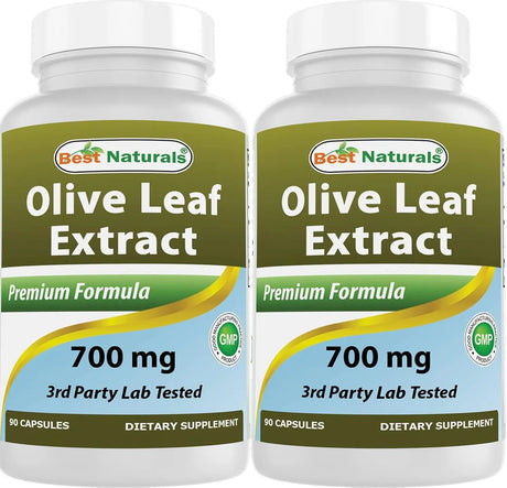 BEST NATURALS - Best Naturals Olive Leaf Extract 700Mg. 90 Capsulas 2 Pack - The Red Vitamin MX - Suplementos Alimenticios - {{ shop.shopifyCountryName }}