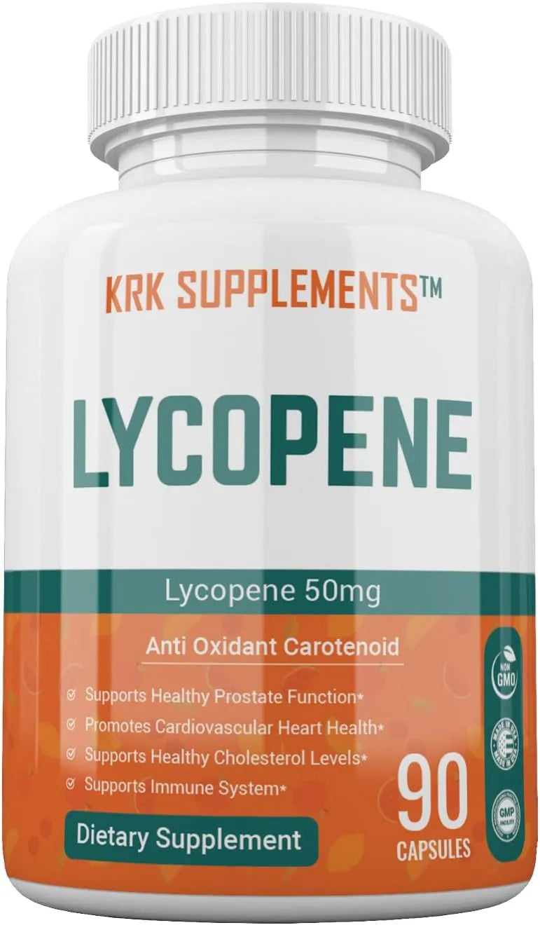 KRK SUPPLEMENTS - KRK SUPPLEMENTS Lycopene 50Mg. 90 Capsulas - The Red Vitamin MX - Suplementos Alimenticios - {{ shop.shopifyCountryName }}