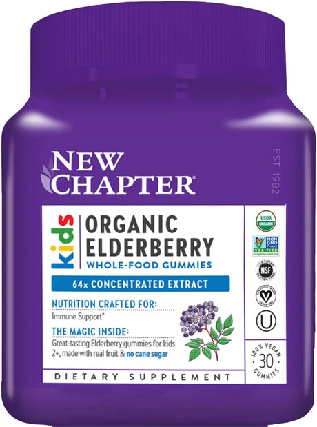 NEW CHAPTER - New Chapter Elderberry Gummies for Kids 2+ 30 Gomitas - The Red Vitamin MX - Suplementos Alimenticios - {{ shop.shopifyCountryName }}