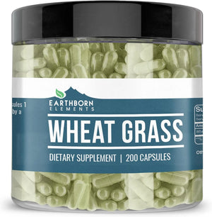 EARTHBORN ELEMENTS - Earthborn Elements Wheat Grass 200 Capsulas - The Red Vitamin MX - Suplementos Alimenticios - {{ shop.shopifyCountryName }}