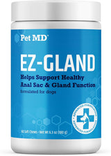 Pet MD EZ Gland Dog Anal Gland Chews with Pumpkin and Fiber 60 Masticables