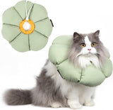 H HIDREAM Cat Cone Collar Green Flower Medium