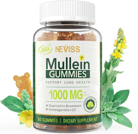 NEVISS - NEVISS Mullein Leaf Extract for Lungs 60 Gomitas - The Red Vitamin MX - Suplementos Alimenticios - {{ shop.shopifyCountryName }}