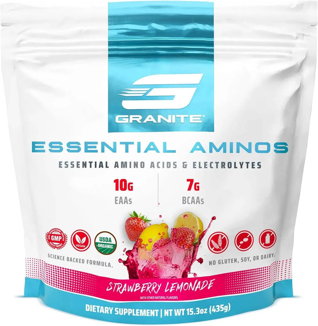 GRANITE - Granite 10g Essential Amino Acids Powder Strawberry Lemonade 435Gr. - The Red Vitamin MX - Suplementos Alimenticios - {{ shop.shopifyCountryName }}