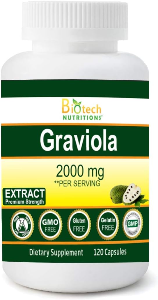 Biotech Nutritions Graviola Extract 2000Mg. 120 Capsulas