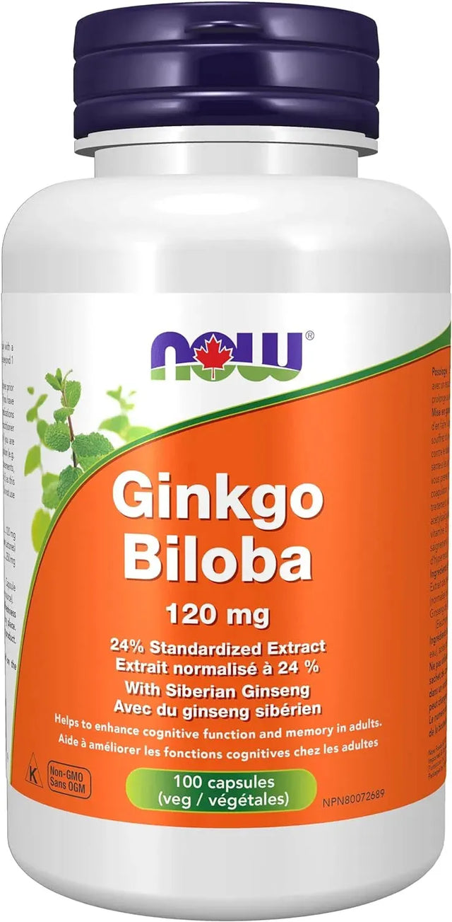 NOW SUPPLEMENTS - Now Supplements Ginkgo Biloba 120Mg. 100 Capsulas - The Red Vitamin MX - Suplementos Alimenticios - {{ shop.shopifyCountryName }}