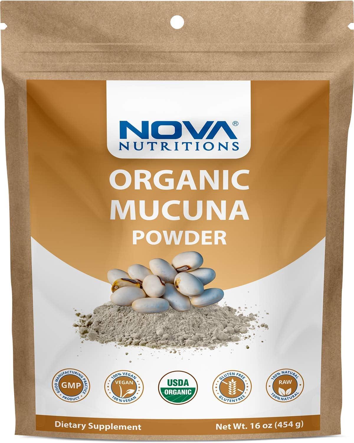 NOVA NUTRITIONS - Nova Nutritions Certified Organic Mucuna Pruriens Powder 454Gr. - The Red Vitamin MX - Suplementos Alimenticios - {{ shop.shopifyCountryName }}