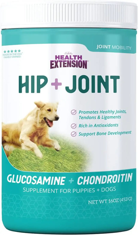 HEALTH EXTENSION - Health Extension Joint & Hip Supplement 453Gr. - The Red Vitamin MX - Cuidado De Cadera Y Articulaciones Para Perros - {{ shop.shopifyCountryName }}