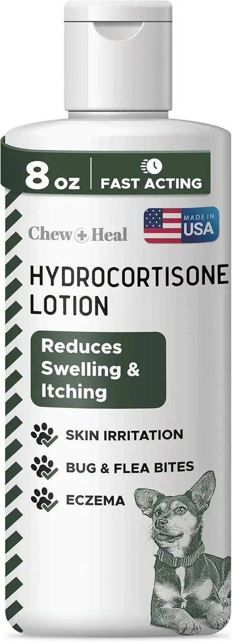 CHEW + HEAL - Chew + Heal Labs Hydrocortisone Lotion for Dogs 8 Fl.Oz. - The Red Vitamin MX - Remedios Para La Picazón De Perros - {{ shop.shopifyCountryName }}