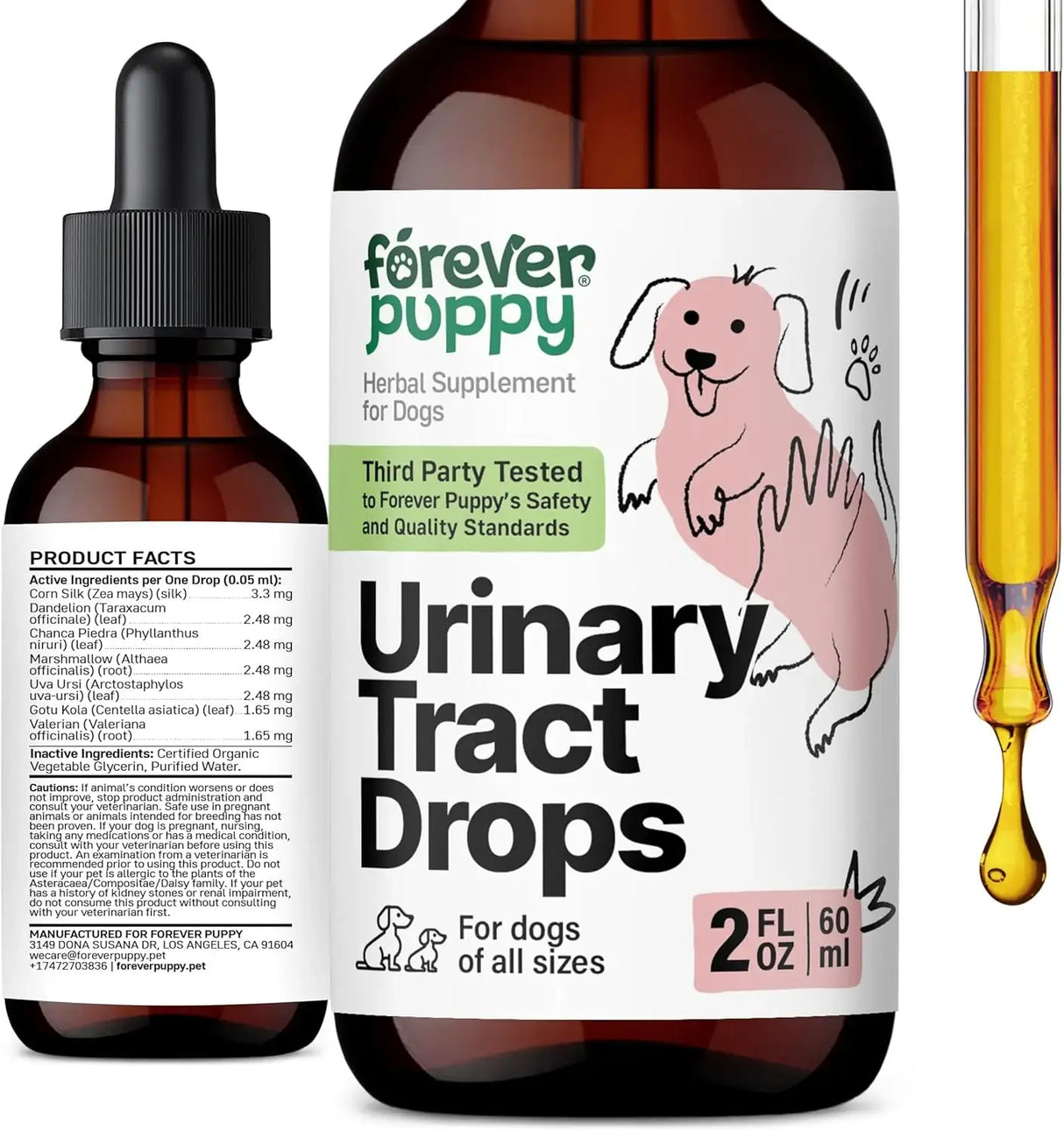 FOREVER PUPPY - Forever Puppy Urinary Tract Drops for Dogs 2 Fl.Oz. - The Red Vitamin MX - Salud De Tracto Urinario Para Perros - {{ shop.shopifyCountryName }}