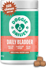 DOGGIE DAILIES - Doggie Dailies Cranberry Supplement for Dogs Bacon Flavored 225 Masticables - The Red Vitamin MX - Salud De Tracto Urinario Para Perros - {{ shop.shopifyCountryName }}
