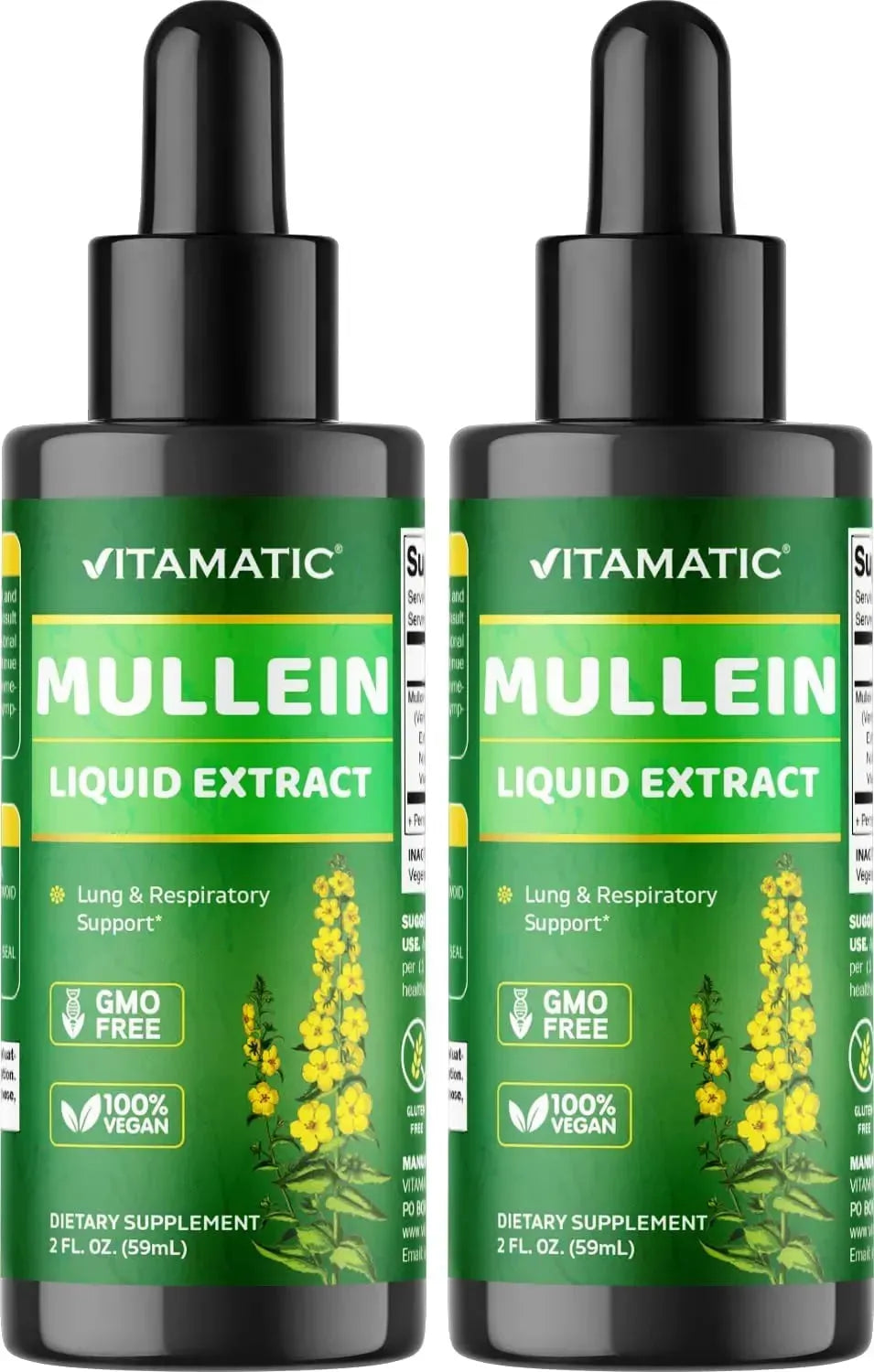 VITAMATIC - Vitamatic Liquid Mullein Leaf 1000Mg. 2 Fl.Oz. 2 Pack - The Red Vitamin MX - Suplementos Alimenticios - {{ shop.shopifyCountryName }}