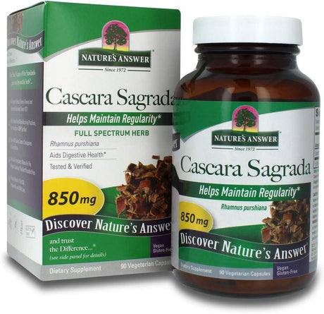 NATURE´S ANSWER - Nature's Answer Cascara Sagrada Bark 90 Capsulas - The Red Vitamin MX - Suplementos Alimenticios - {{ shop.shopifyCountryName }}