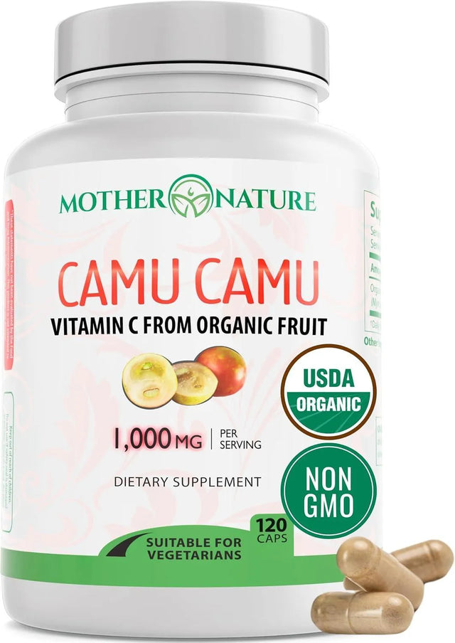 MOTHER NATURE - Mother Nature Camu Camu 1000Mg. 120 Capsulas - The Red Vitamin MX - Suplementos Alimenticios - {{ shop.shopifyCountryName }}