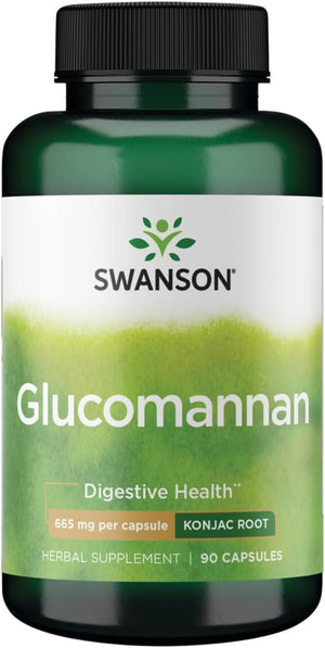 Swanson Glucomannan (Konjac Root) 665Mg. 90 Capsulas