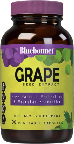 BLUEBONNET NUTRITION - BlueBonnet Super Fruit Grape Seed Extract 90 Capsulas - The Red Vitamin MX - Suplementos Alimenticios - {{ shop.shopifyCountryName }}