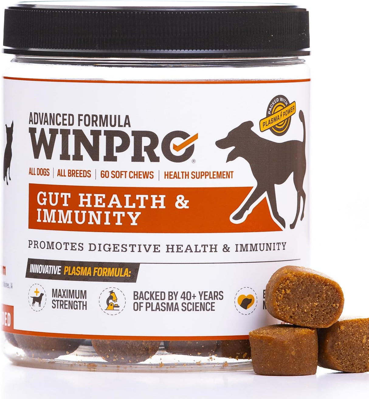 WINPRO Dog Gut Health Supplements 60 Masticables