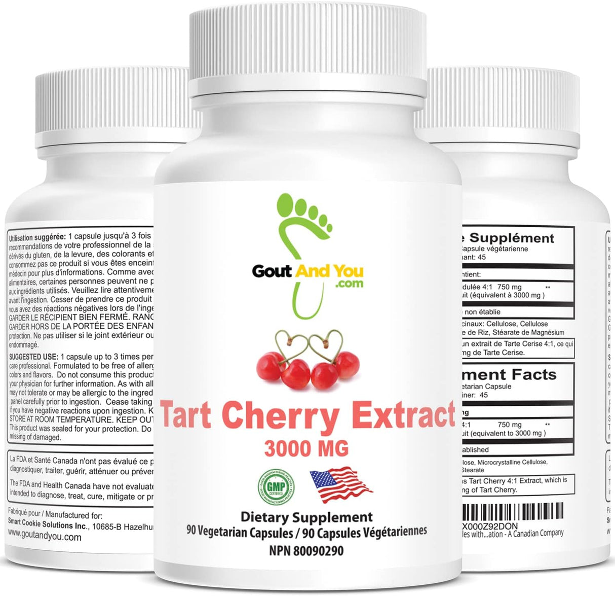 Gout and You Tart Cherry Extract 3000Mg. 90 Capsulas