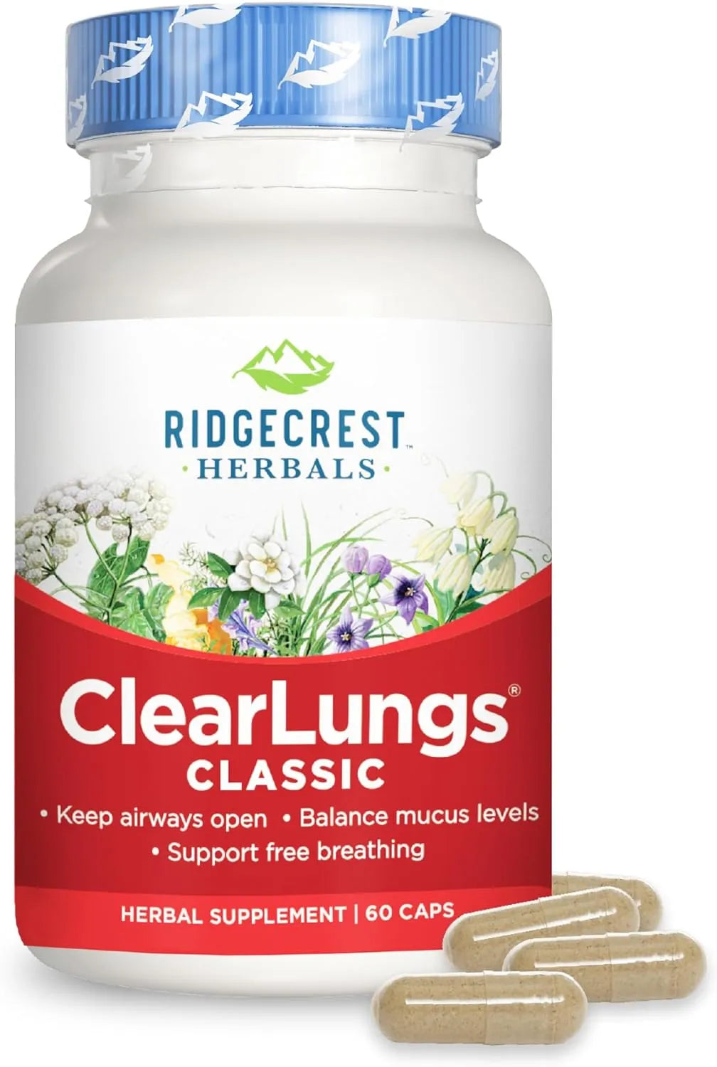 RIDGECREST HERBALS - RidgeCrest Herbals ClearLungs Classic 60 Capsulas - The Red Vitamin MX - Suplementos Alimenticios - {{ shop.shopifyCountryName }}