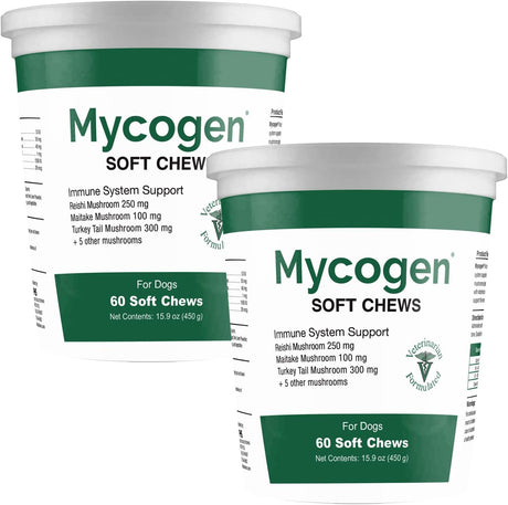PET HEALTH SOLUTIONS - Pet Health Solutions Mycogen for Dogs Vitamins with 8 Types of Mushrooms 60 Masticables 2 Pack - The Red Vitamin MX - Suplementos Herbales Para Perros - {{ shop.shopifyCountryName }}