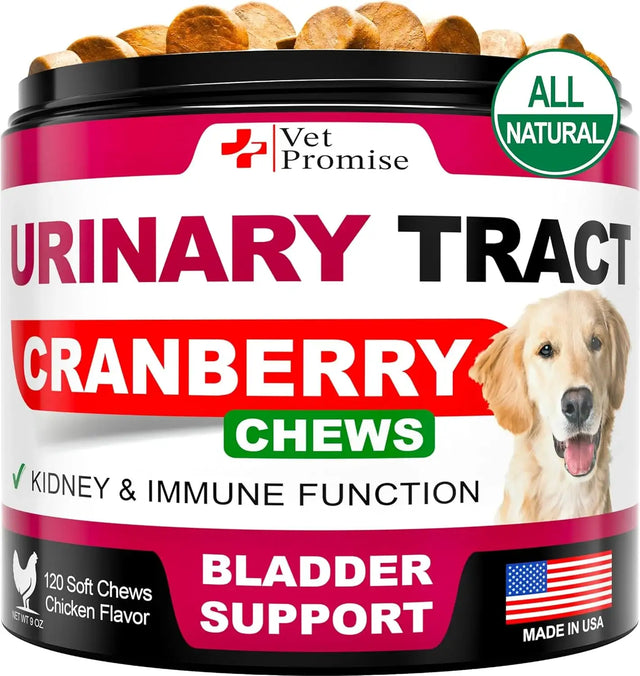 VET PROMISE - Vet Promise Dog UTI Treatment 120 Masticables - The Red Vitamin MX - Salud De Tracto Urinario Para Perros - {{ shop.shopifyCountryName }}